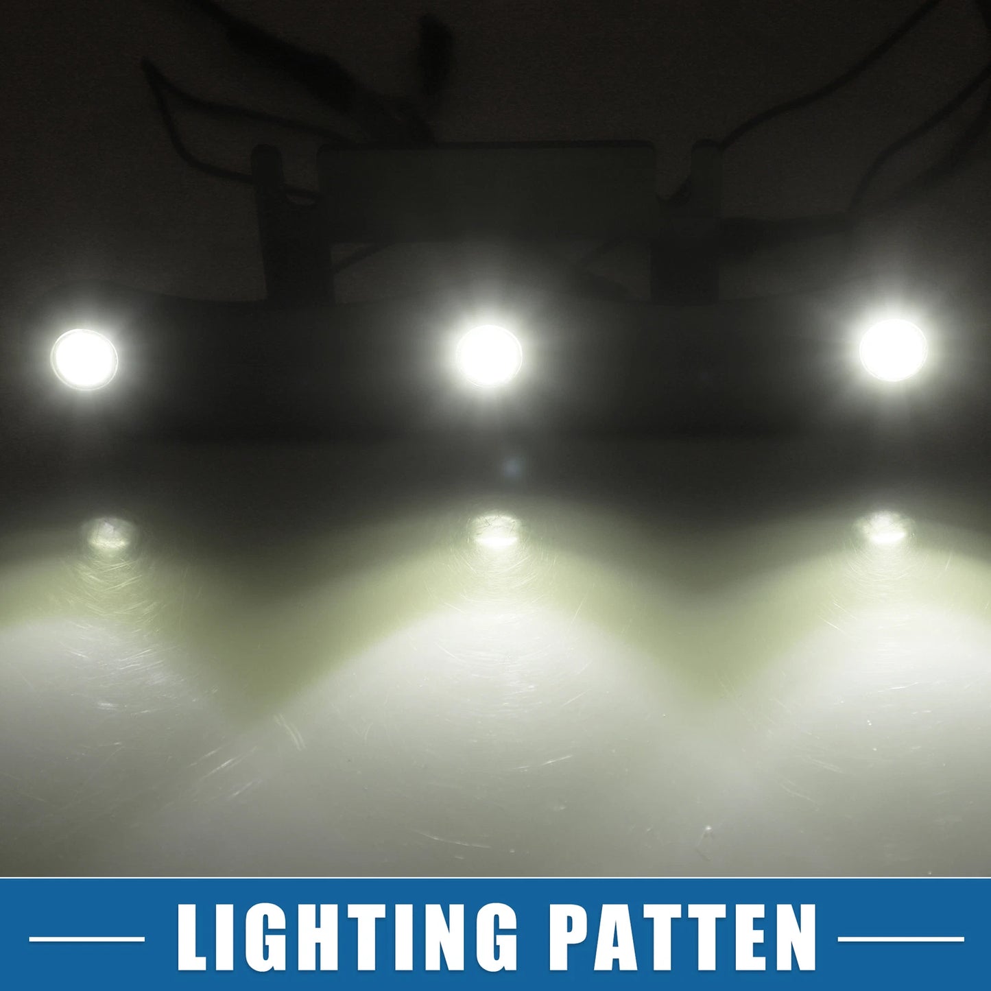 LED Front Grille Lights Set for Jeep Gladiator JT (2020-2023) Black White