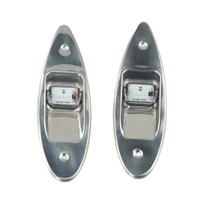 Side Navigation Lamp 2x Vertical Mount 12V for Car