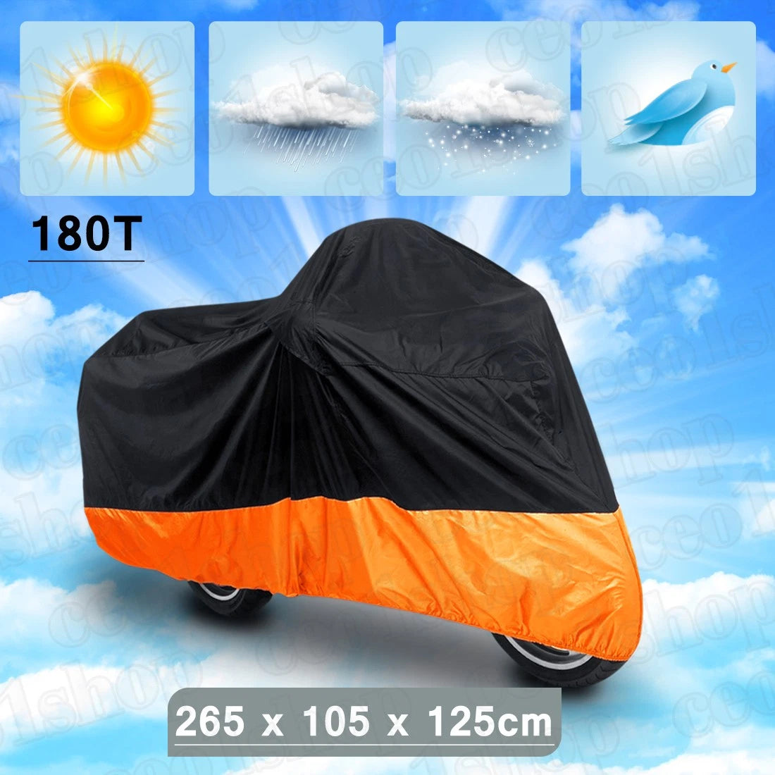 Cover / XXL / Motorcycle Cover for Harley-Davidson Dyna Super Glide Low Rider
