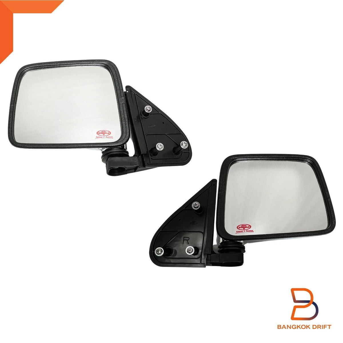 Chrome Side Door Mirror Pair for Nissan Navara UTE D22 (1997-2005)