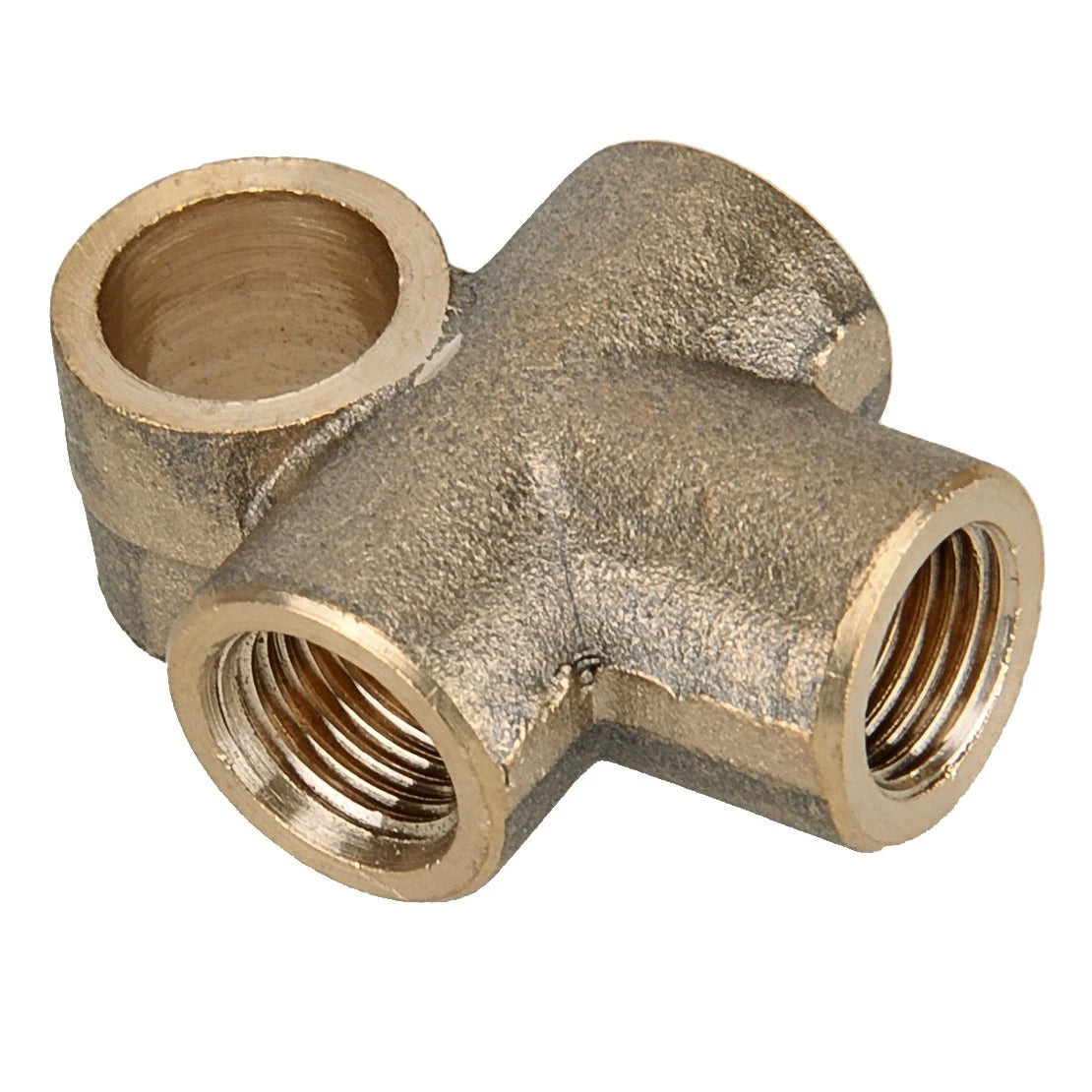 5 x Brake Line Pipe Brass T 3-Way Female Thread Distributor