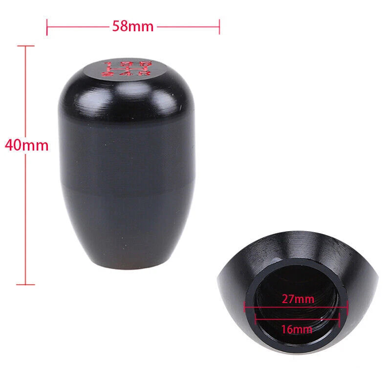 Stitch Leather Manual Shift Boot + R-T Black 5-Speed Shifter Knob for Honda