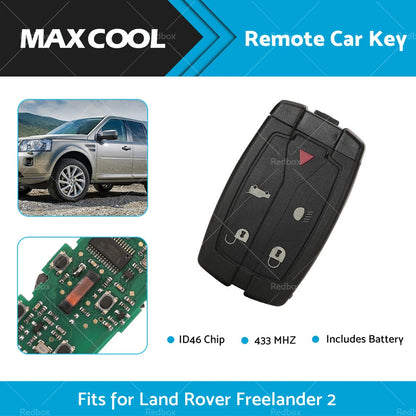 433MHz Remote Car Key 5 Buttons ID46 Chip for Land Rover Freelander (2007-2014)