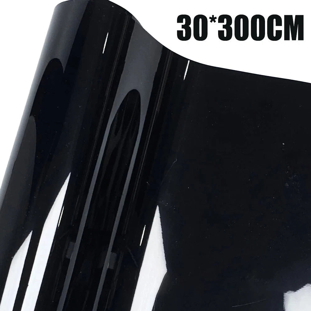 300CM Aesthetic Enhancing High Gloss Black Vinyl Film for Cars