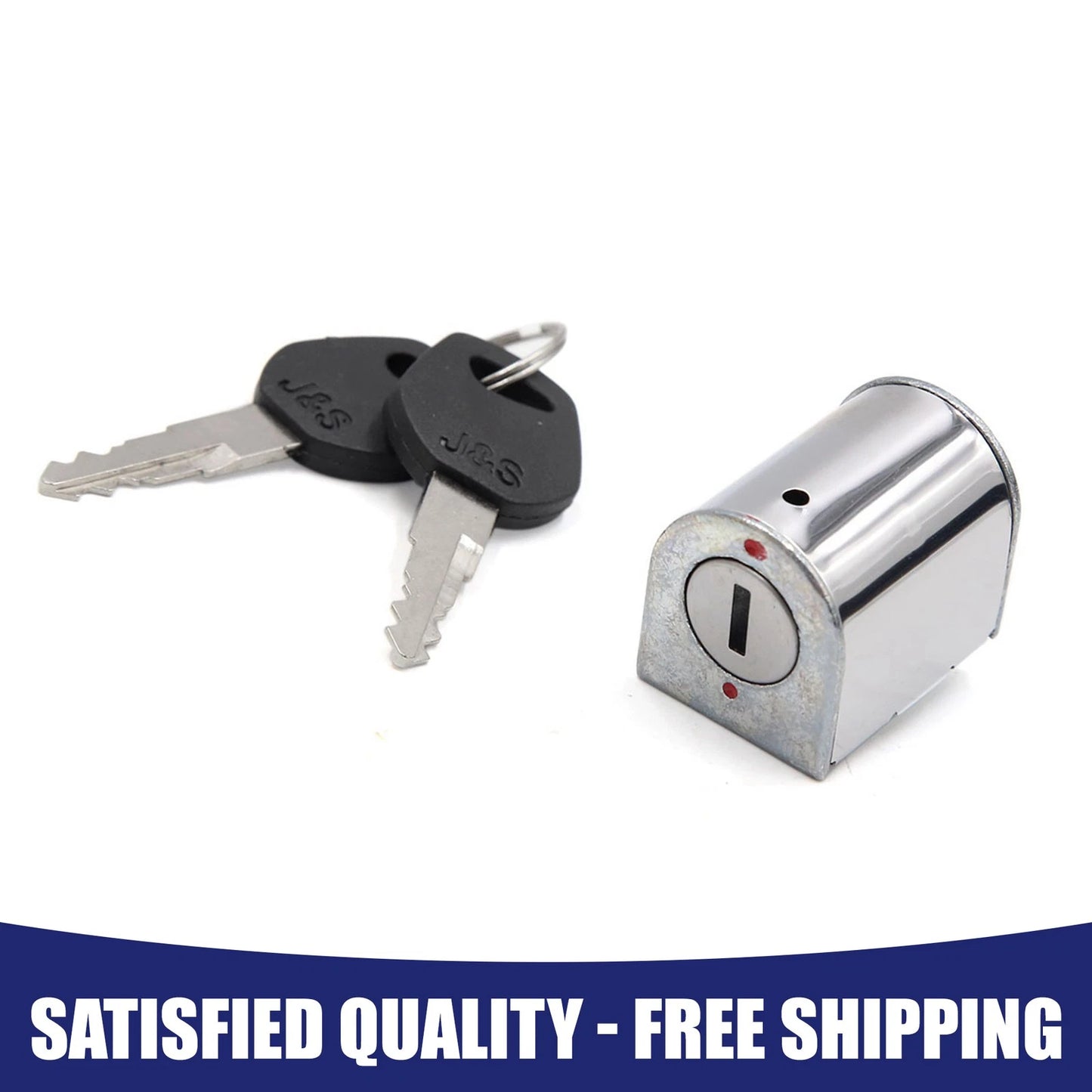 1 x Stainless Steel Motorcycle Steering Lock with Keys for Honda CG125