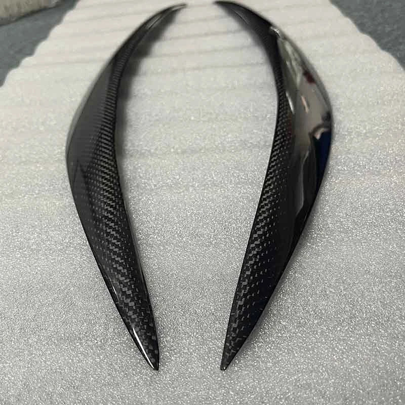 Carbon Fiber Headlight Eyelid Eyebrow Cover for Infiniti FX35 FX37 FX50 2009-13