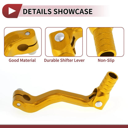Folding Gear Shifter Lever Gold Tone for Kayo T2