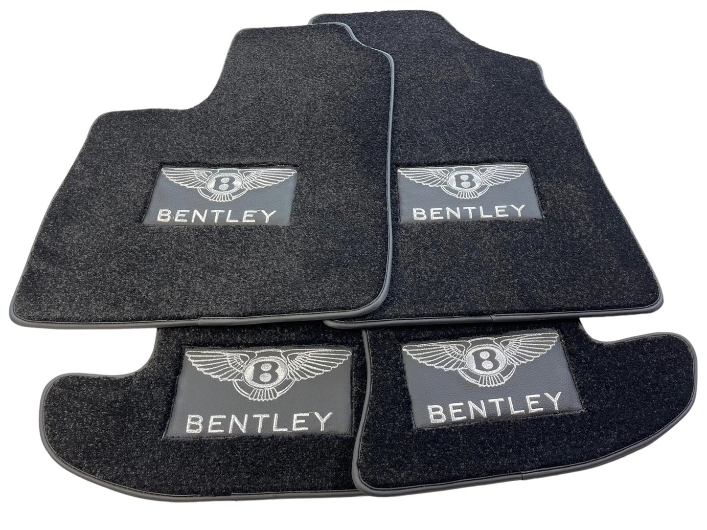 Premium Black Carpets Floor Mats Set for Bentley Continental GT
