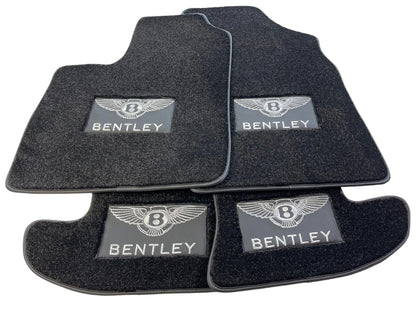 Premium Black Carpets Floor Mats Set for Bentley Continental GT