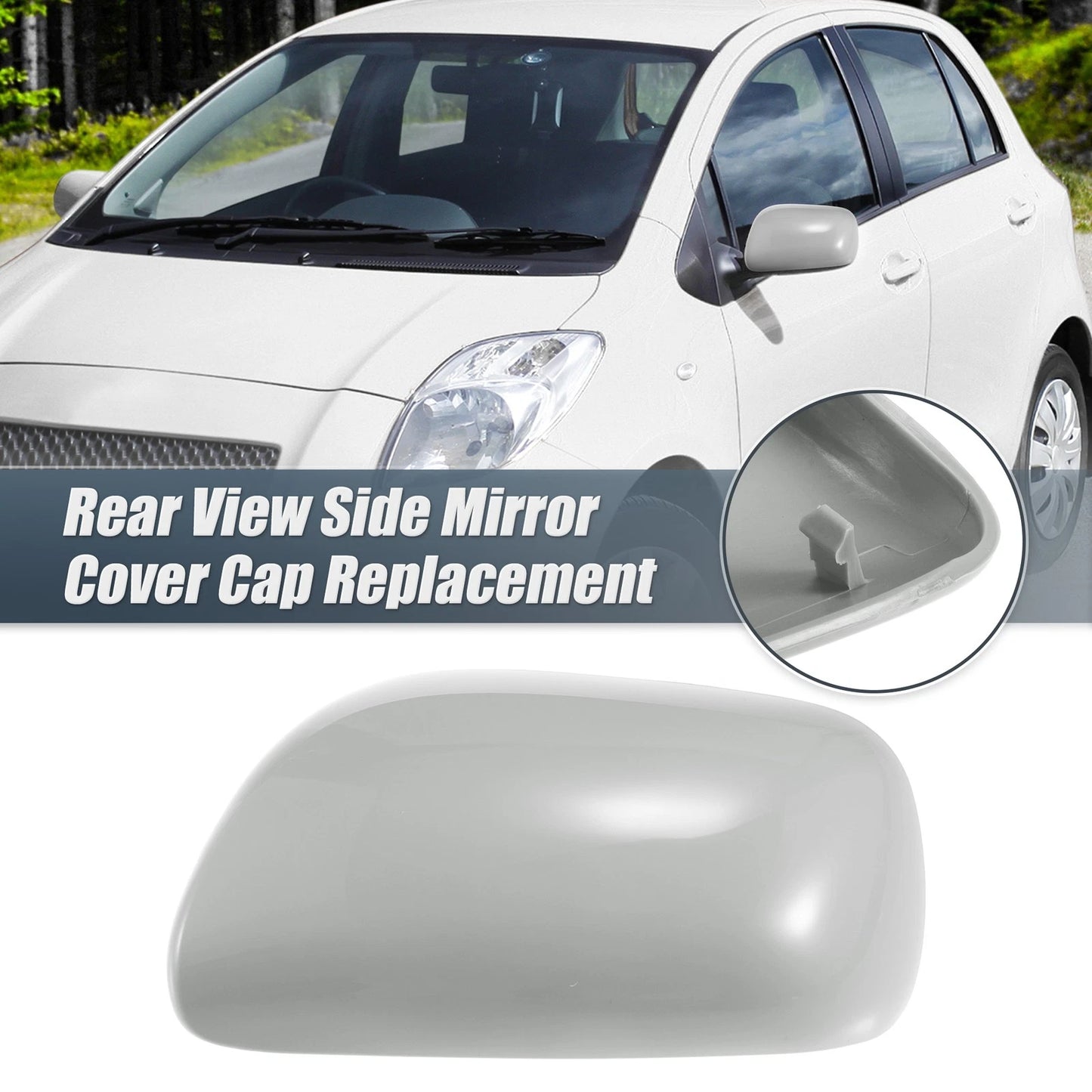Left Side Mirror Cover Caps for Toyota Yaris (2008-2013)