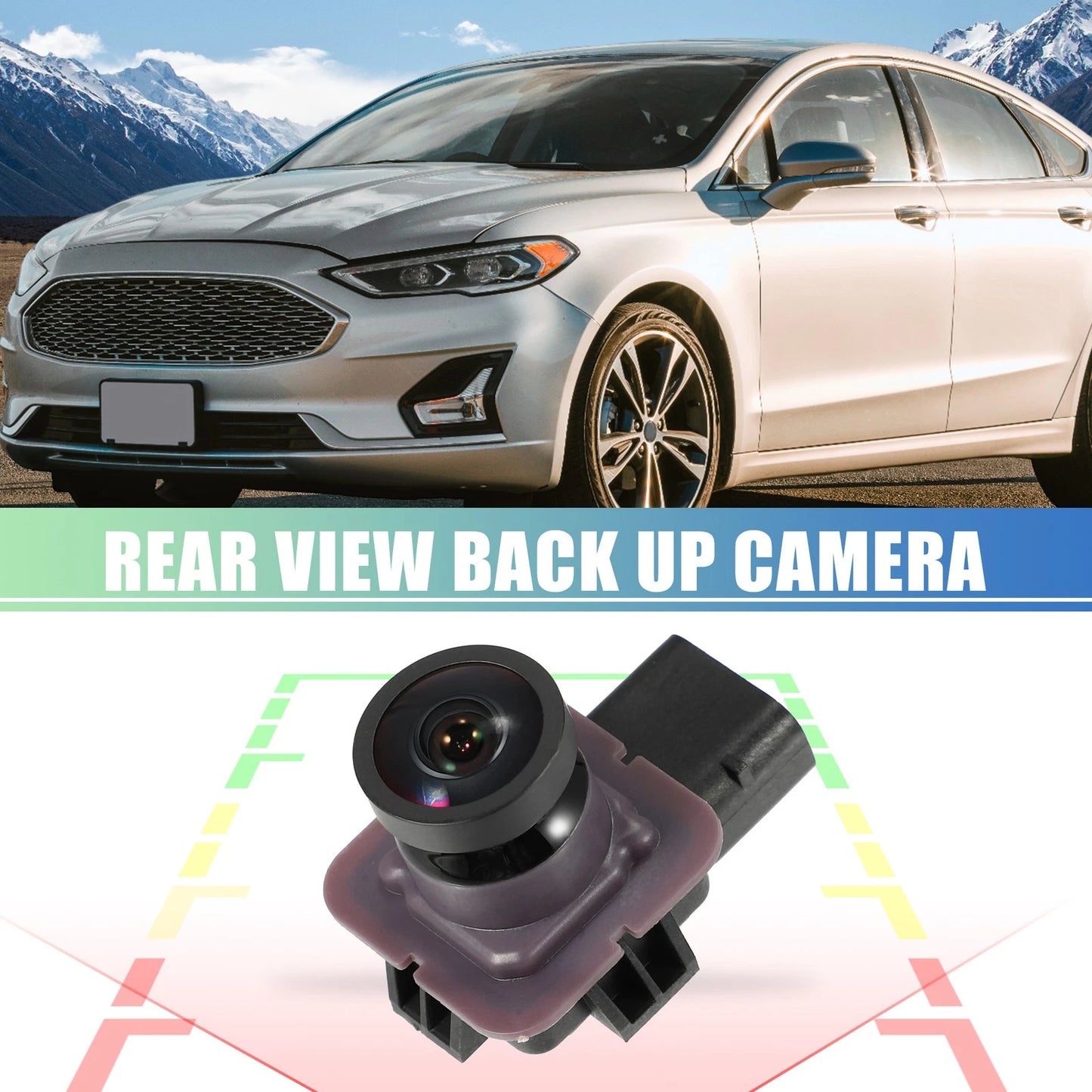 Rear View Backup Camera & Pry Bar for Ford Fusion (2017-2020)
