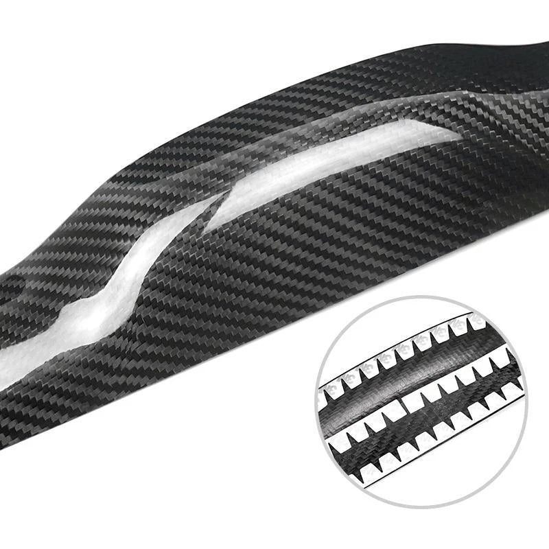 100% Real Carbon Fiber Tailgate Strip Cover Trim for Fiat 500 2009-2019 ABARTH