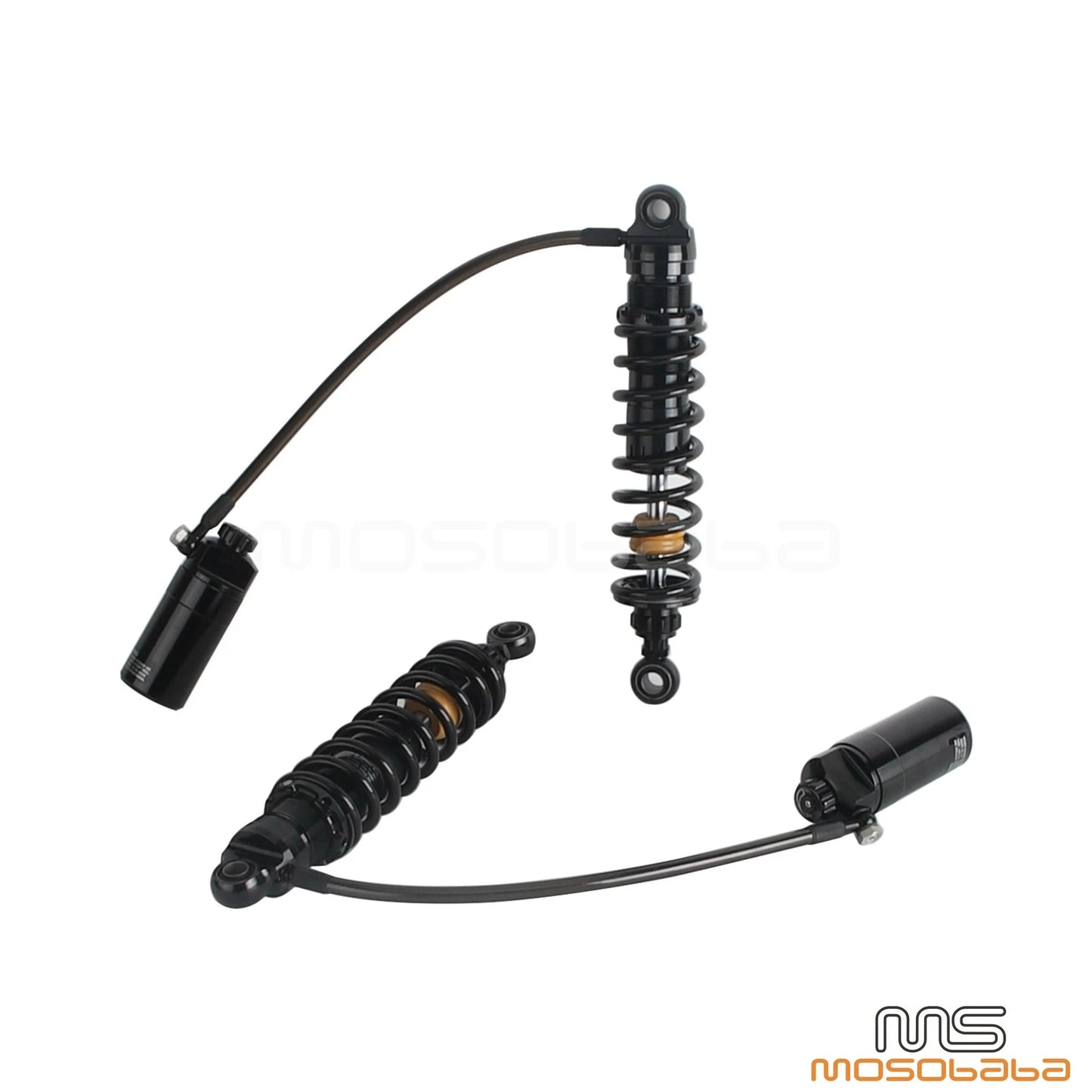 13" Rear Reservoir Suspension Shocks for Harley Road King, Road Glide (1990-2025)