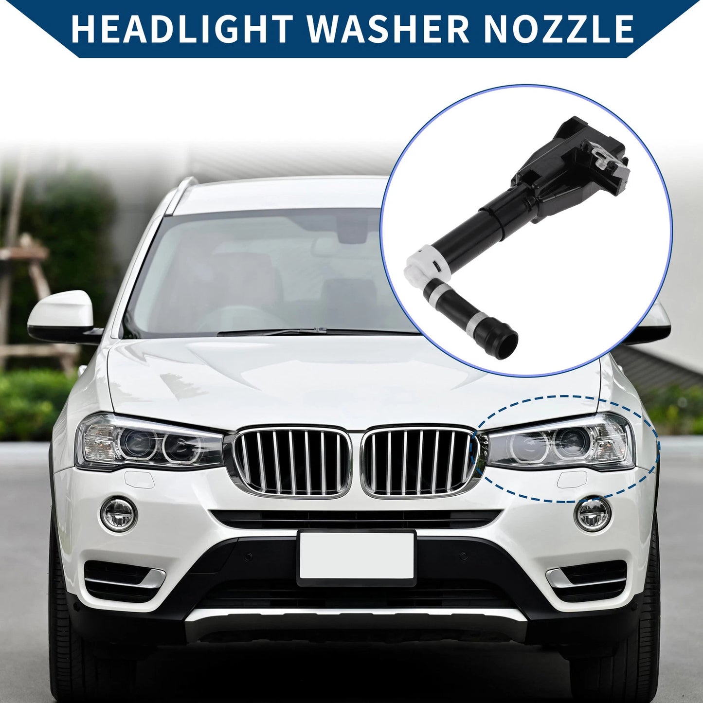 Driver Side Headlight Washer Nozzle for Lexus LX570 (2008-2011)
