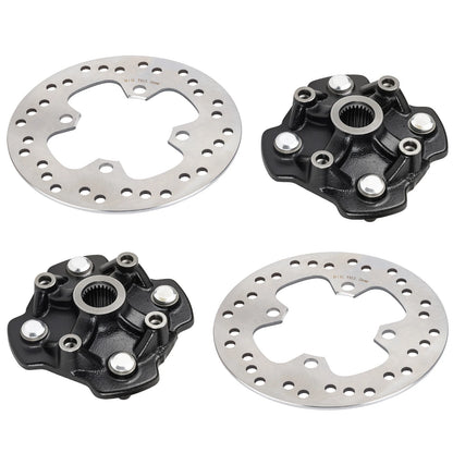 Front L&R Wheel Hubs Disc for Honda Rancher 420 Foreman 500