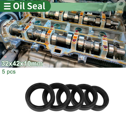 Oil Seal Rotary Shaft Seal NBR Rubber 32x42x10mm Black
