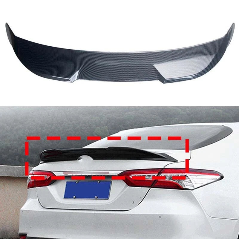 Carbon Fiber Look Rear Trunk Spoiler Wing for Toyota Camry 2018-2023