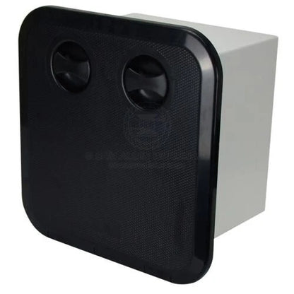 Access Hatch Storage Box for Caravan/Boat/RV Black Lid 5 Drawers