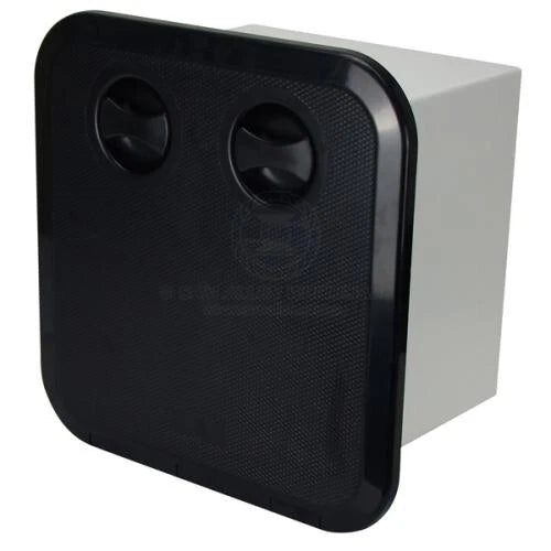 Access Hatch Storage Box for Caravan/Boat/RV Black Lid 5 Drawers