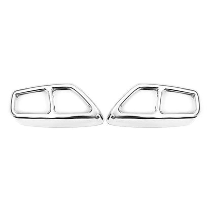 Muffler Pipe Tip Tailpipe Trim Cover Chrome for BMW 5 Series (2017-2023)