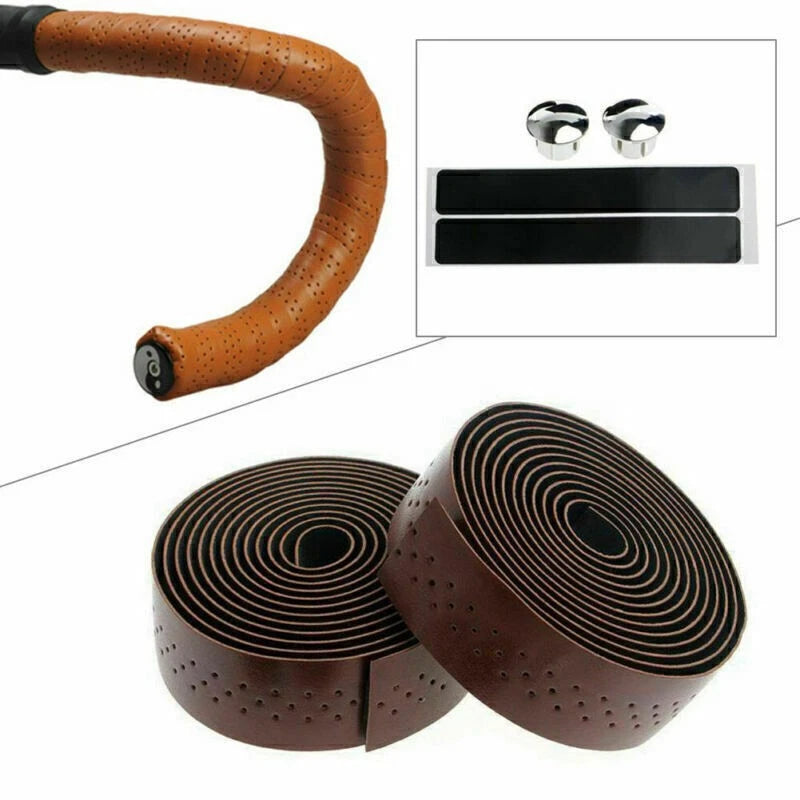 Handlebar Tape for Cycling Road Bike - PU Leather Grip Wraps