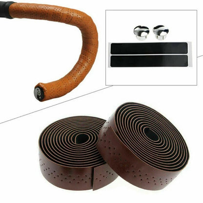 Handlebar Tape for Cycling Road Bike - PU Leather Grip Wraps