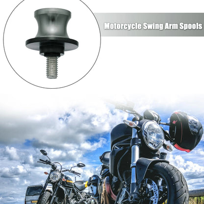 2 x 8mm Motorcycle Swing Arm Spool Rear Stand for Make Model