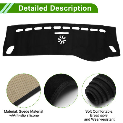 Dashboard Cover Mat for Mercedes A-Class 2013-2017 Sun Protector Black