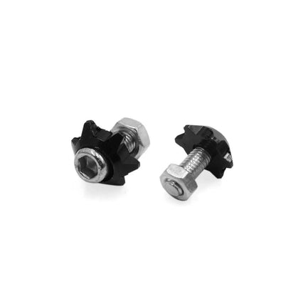 4Pcs Black 6mm Thread Motorcycle Hex License Plate Bolts Screws for Motorcycle