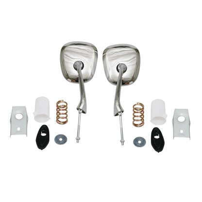 Chrome Steel Fender Mirrors Set for Hino Contessa PC/PD 900/1300 LH 1961-1967