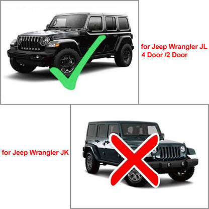Tailgate Rear Window Glass Grab Handles for Jeep Wrangler JL (2018-2024)