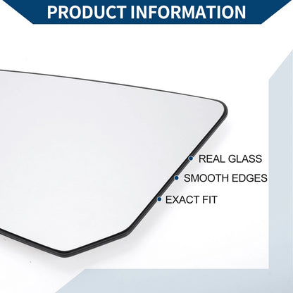 Heated Left Side Mirror Glass Replacement for Chevrolet Traverse