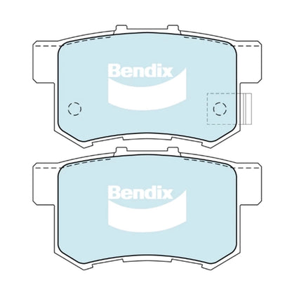 GCT Rear Disc Brake Pads Set for Honda Odyssey (1995-2013)