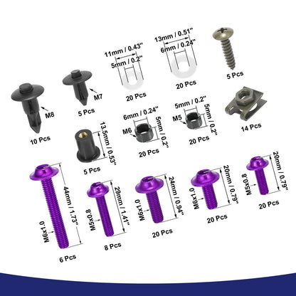 Bolts Fairing Clips Universal for Motorcycle