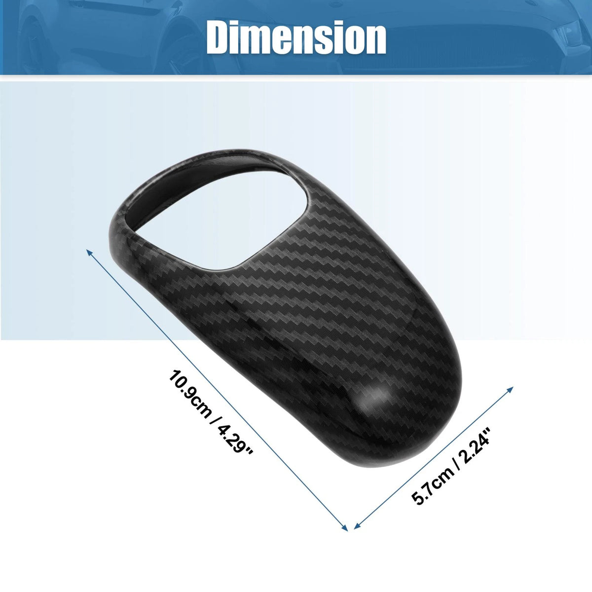 Gear Shift Knob Cover Trim Decal for Jeep Grand Cherokee (2014-2015) Black