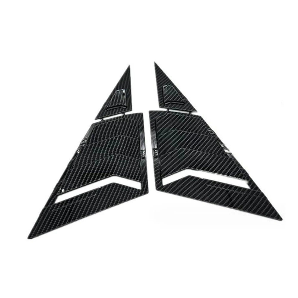 Carbon Fiber Black Front Window Scoop Louver Cover for Honda Civic (2012-2015)