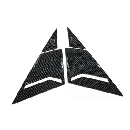 Carbon Fiber Black Front Window Scoop Louver Cover for Honda Civic (2012-2015)