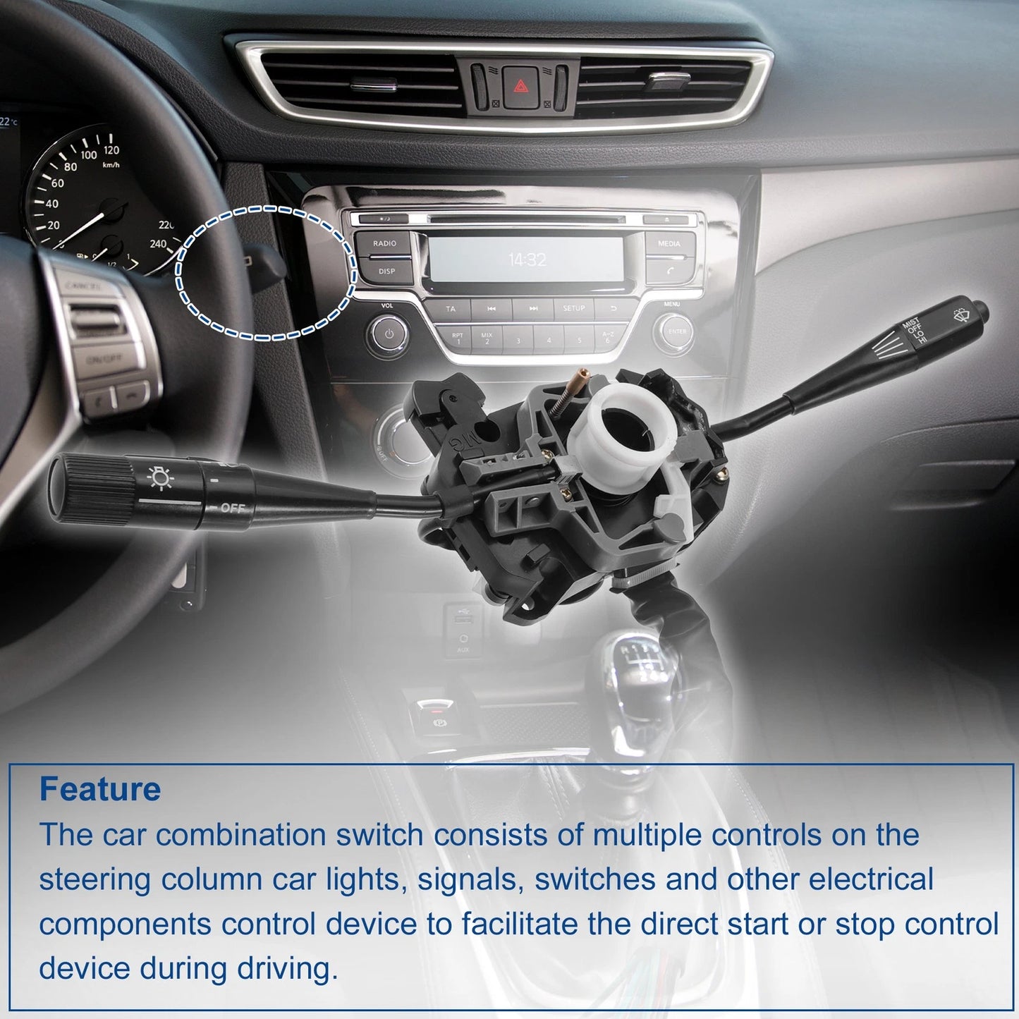 Steering Multifunction Turn Signal Headlight Switch for Toyota Truck (2000-2004)
