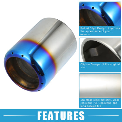 Stainless Steel Exhaust Tip for Mazda 6 2013-2017 Silver Blue