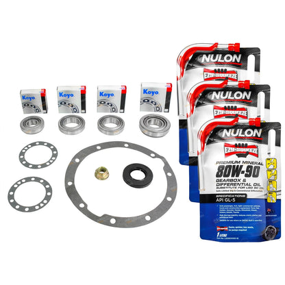 Diff Bearing Rebuild Kit + Oil for Toyota Landcruiser BJ40 BJ42 (1960–1984)