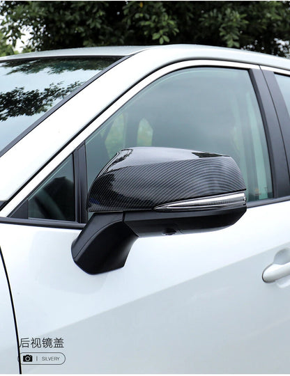 Fiber Side Mirror Cover Trim for Toyota RAV4 (2019-2023)
