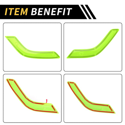 Light Green Front Rear Door Handle Bezel Cover Trims for Jeep Wrangler (2007-2018)