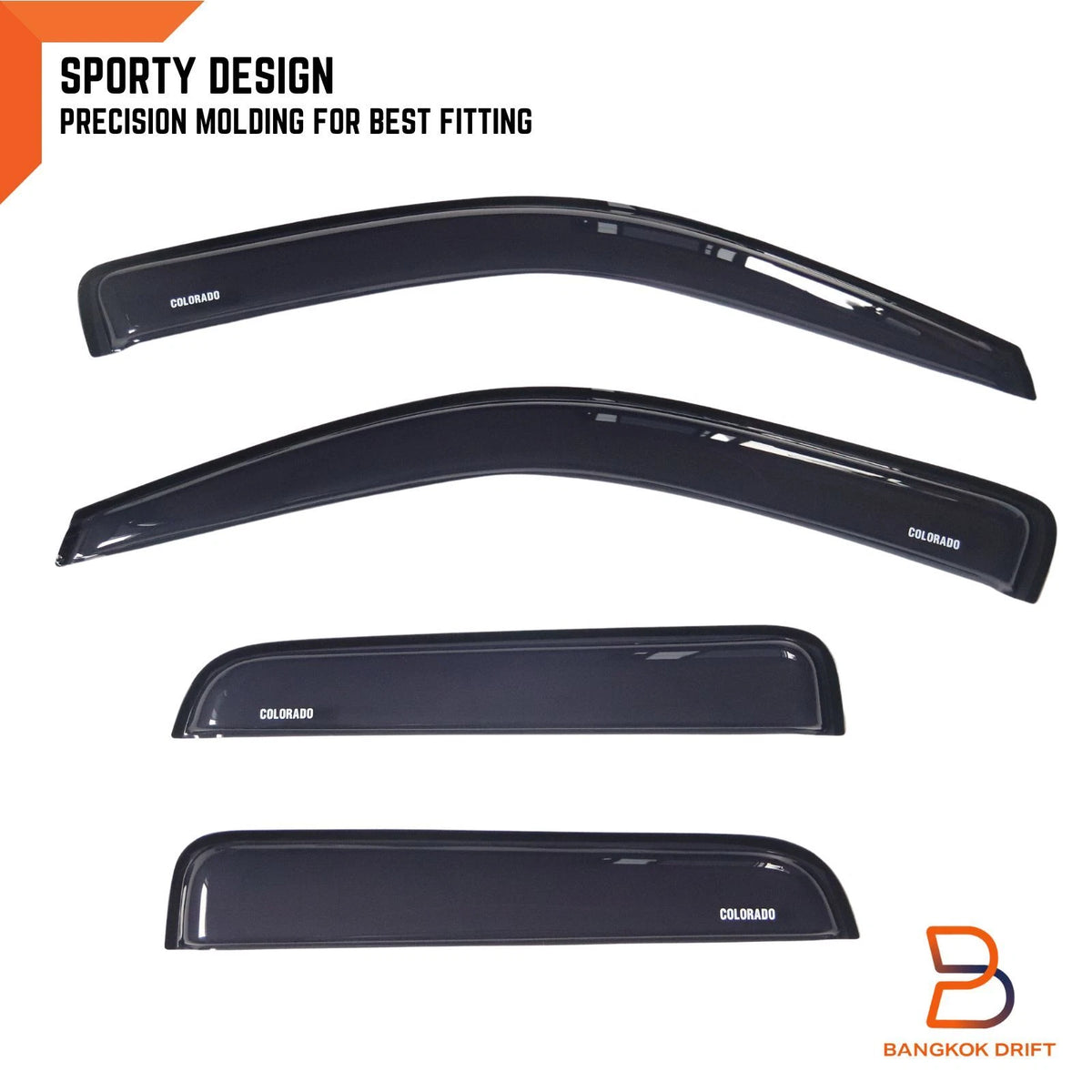 Weathershields Window Visors for Holden Colorado RC Dual Cab Ute (2008-2012)