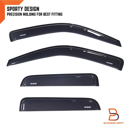 Weathershields Window Visors for Holden Colorado RC Dual Cab Ute (2008-2012)