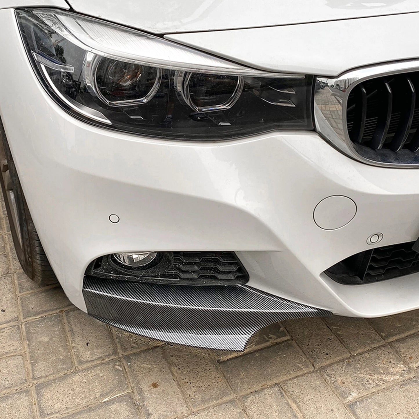 2 x Front Bumper Side Splitter Covers for BMW GT F34 320i M Sport (14-19)