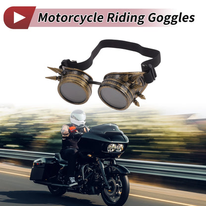 1Pc Motorcycle Riding Goggles Black Lens Bronze Frame Glass ABS for Motorcycle