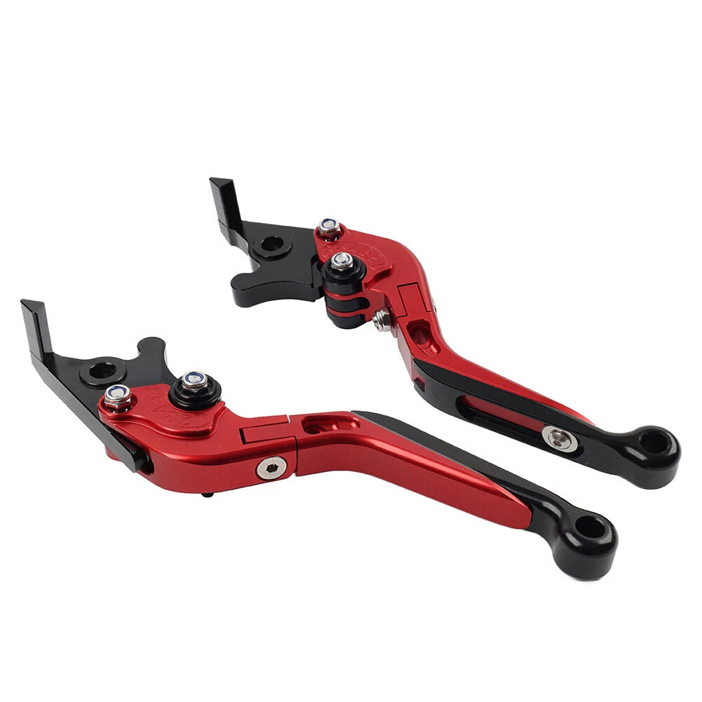 Red Extendable Brake Clutch Levers for Kawasaki Ninja 650R ER6F ER6N (2006-2018)