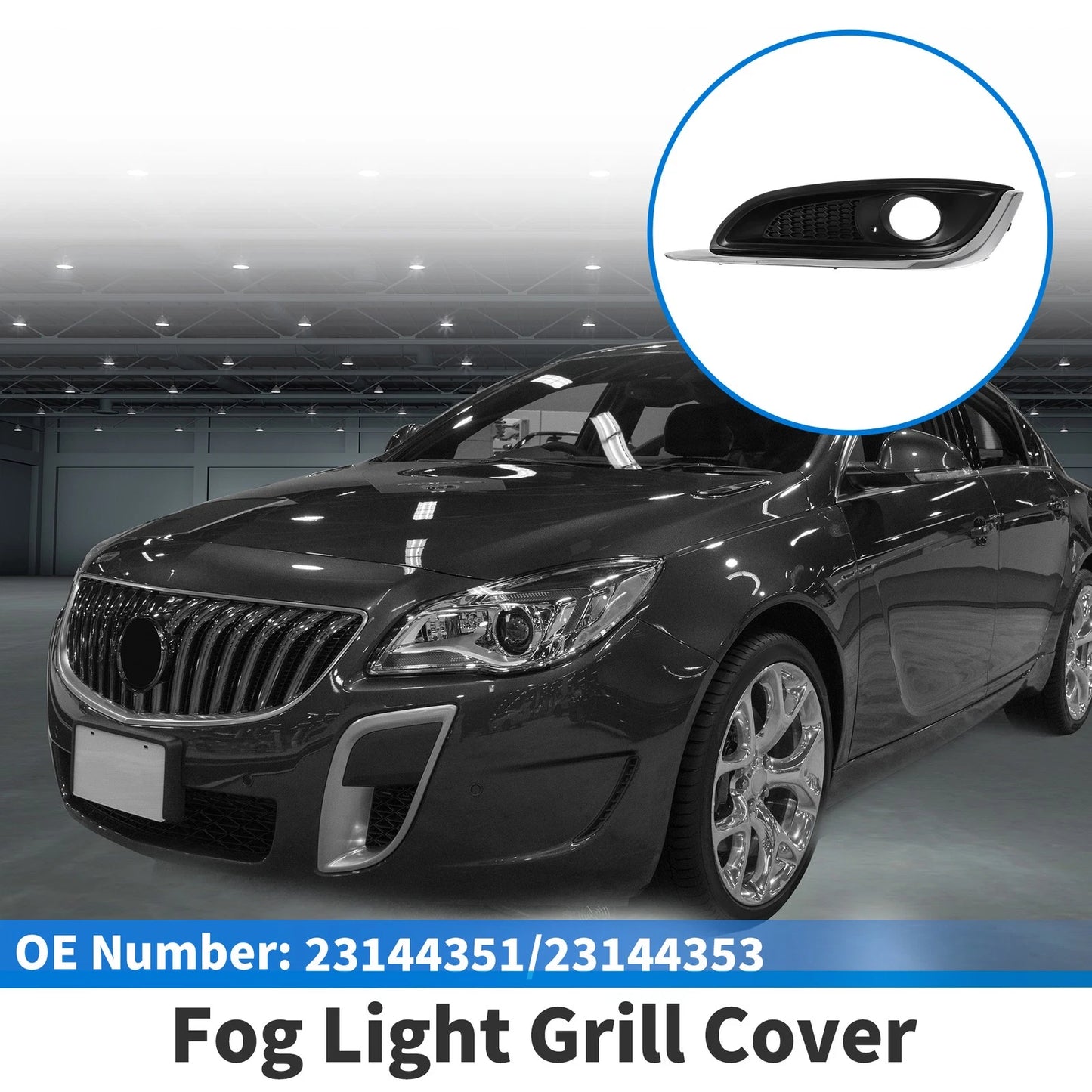 1 Pc Car Front Left Fog Light Grill for Buick Regal (2014–2017)