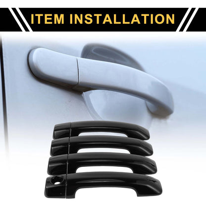 4pcs Door Handle Covers for Toyota Tundra (2007-2020) - ABS Black