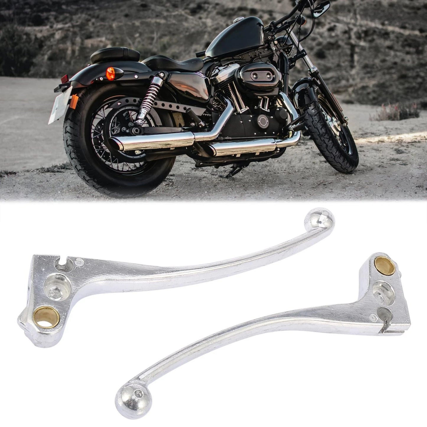 2 x Aluminum Alloy Motorcycle Brake Clutch Lever for Honda CBT